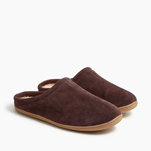 Crew Factory Shoes Jcrew Factory Dark Brown Scuff Slippers